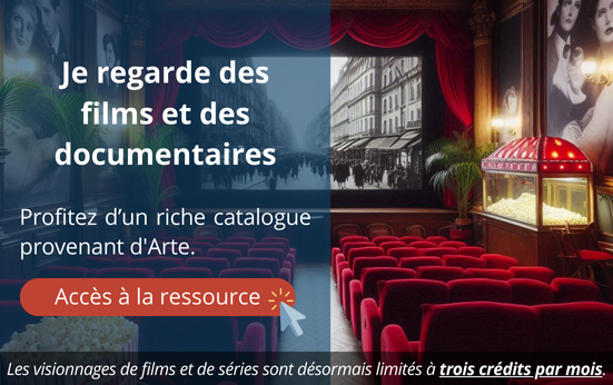 Je regarde des films et des documentaires